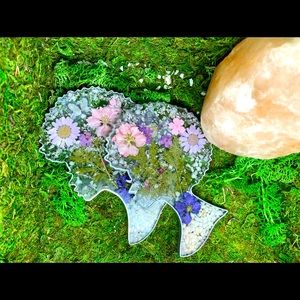 Resin Afro Woman Coasters